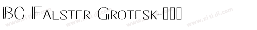 BC Falster Grotesk字体转换